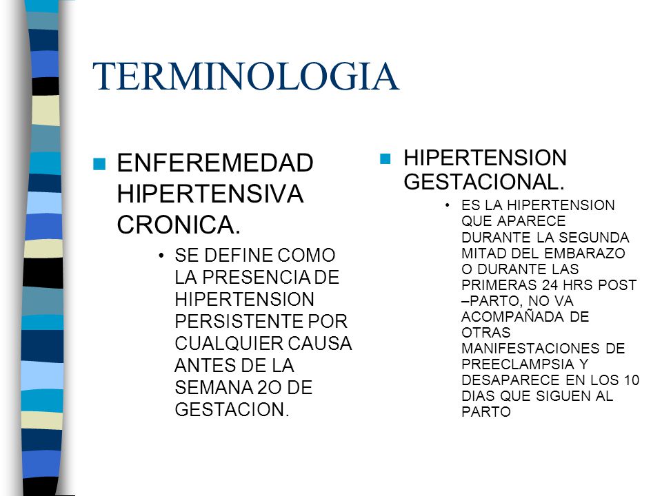 Manifestaciones de hipertensión gestacional en el embarazo